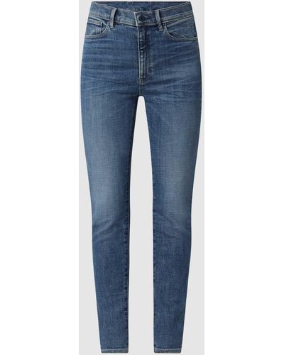 G-Star RAW Skinny Fit Ultra High Rise Jeans mit Stretch-Anteil Modell 'Kafey' - Blau