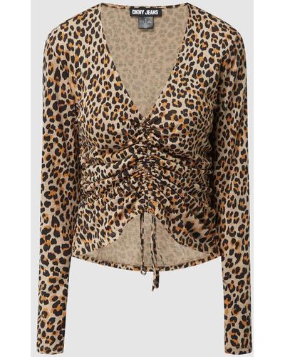 DKNY Shirt mit Leopardenmuster - Schwarz