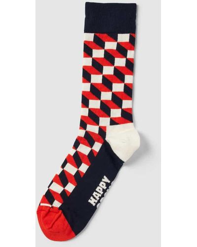 Happy Socks Socken mit Allover-Muster - Rot