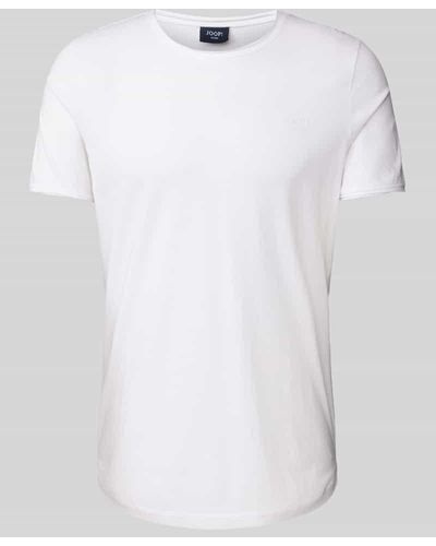 JOOP! Jeans T-Shirt mit Rundhalsausschnitt Modell 'Cliff' - Weiß