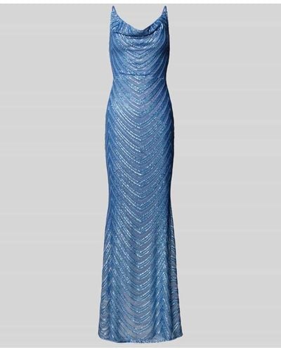 Lipsy Abendkleid mit Paillettenbesatz Modell 'Paige' - Blau