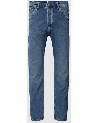 Gabba Slim Fit Jeans mit Knopfleiste Modell 'Alex' - Blau