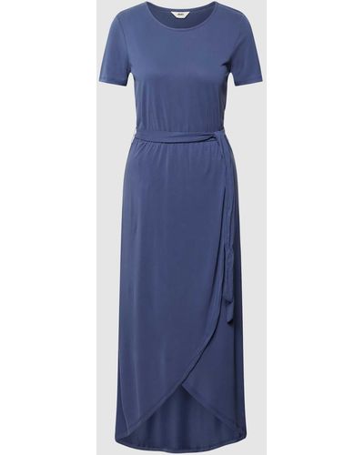 Object Maxi-jurk Met Strikceintuur - Blauw