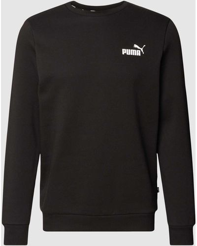 PUMA Sweatshirt mit Label-Detail - Schwarz