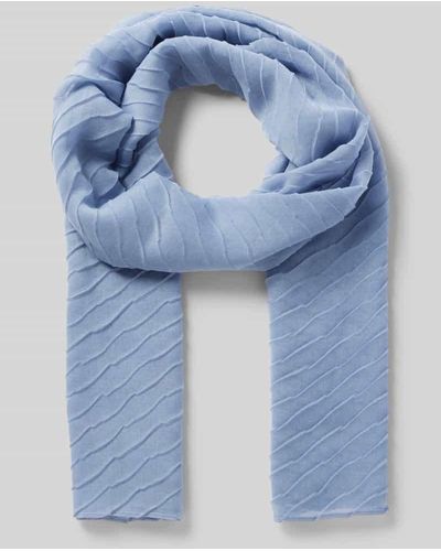 S.oliver Schal mit Strukturmuster - Blau