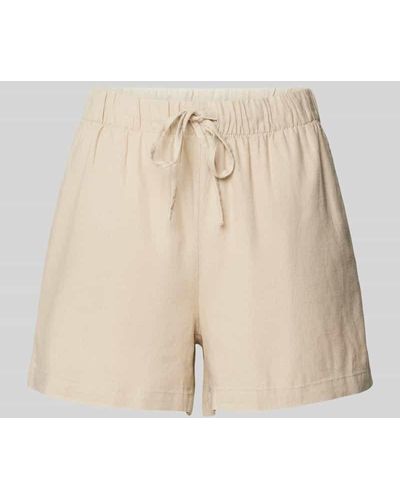 ONLY Shorts mit elastischem Bund Modell 'CARO' - Natur