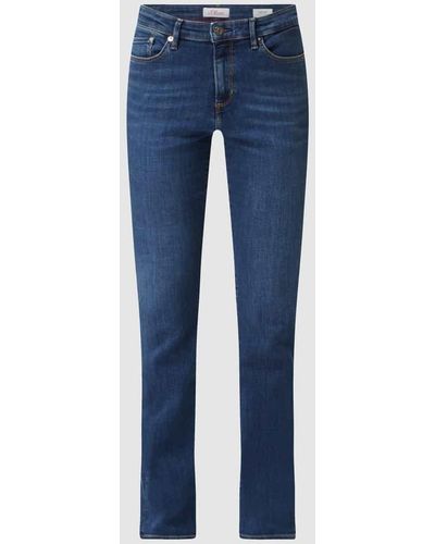 S.oliver Bootcut Jeans mit Stretch-Anteil Modell 'Betsy' - Blau