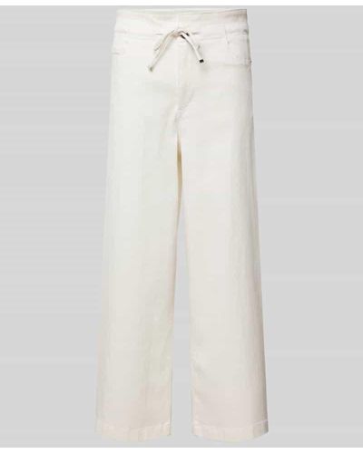 BOSS Loose Fit Jeans mit Tunnelzug - Weiß
