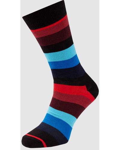 Happy Socks Socken mit Streifenmuster Modell 'Stripe Sock' - Schwarz