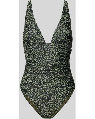 Shiwi Badeanzug mit Anima-Print Modell 'Lara' - Grün