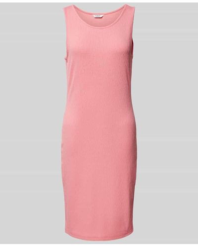 B.Young Knielanges Kleid mit Strukturmuster Modell 'Rimanila' - Pink
