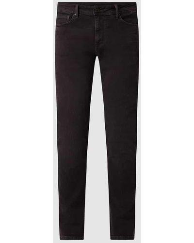 Pepe Jeans Tapered Fit Jeans mit Stretch-Anteil Modell 'Stanley' - Schwarz