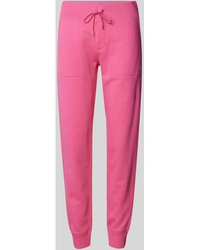 Polo Ralph Lauren Sweatpants in unifarbenem Design - Pink