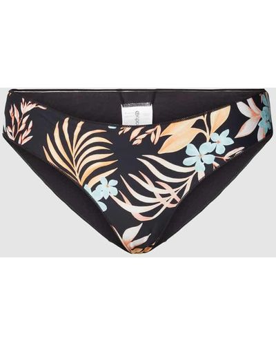 Rip Curl Bikini-Slip mit floralem Allover-Muster Modell 'SUNDANCE' - Schwarz
