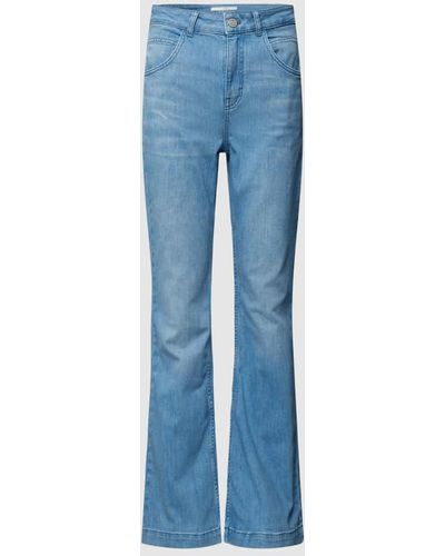 Lanius Bootcut Fit Jeans mit Woll-Anteil - Blau
