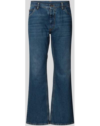 Maison Margiela Mid Rise Jeans im Flared Cut - Blau