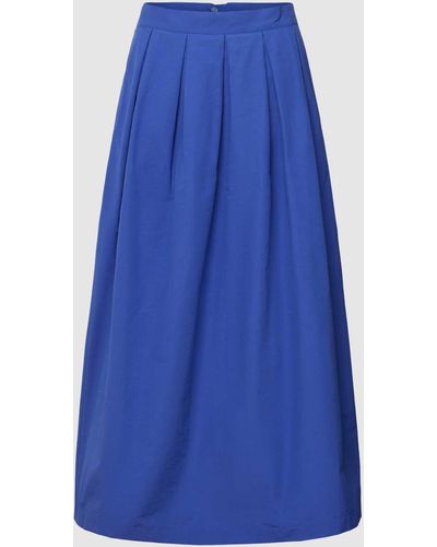 SELECTED Midirok Met Franse Steekzakken - Blauw