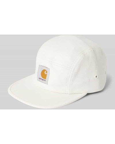 Carhartt Cap mit Label-Patch Modell 'Backley' - Weiß