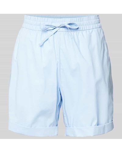 S.oliver Loose Fit Shorts mit elastischem Bund - Blau