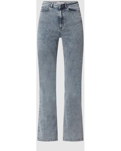 Dante 6 Wide Leg Jeans mit Stretch-Anteil Modell 'Bella' - Blau