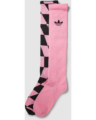 adidas Originals Socken mit Allover-Muster im 2er-Pack - Pink