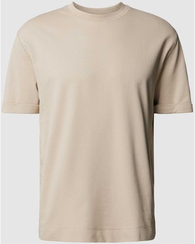 Windsor. T-Shirt mit Rundhalsausschnitt Modell 'Sevo' - Natur