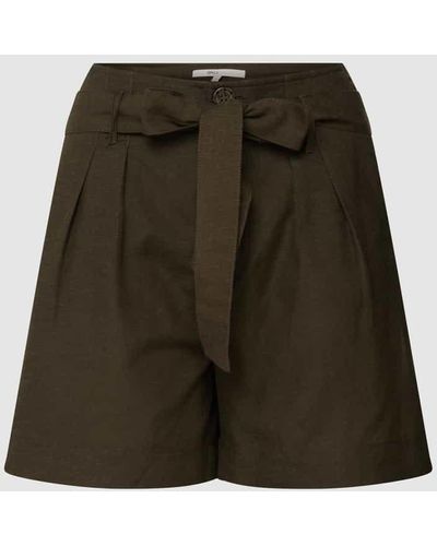 ONLY Shorts mit Knopfleiste Modell 'ONLVIVA LIFE BELT LONG' - Grün