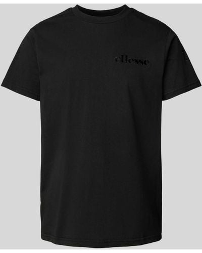 Ellesse T-Shirt mit Label-Stitching Modell 'MARGOLIA' - Schwarz
