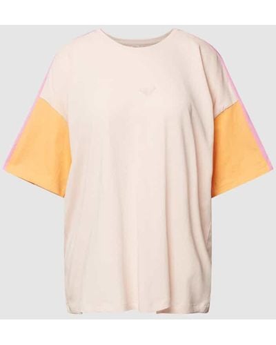 Roxy T-Shirt im Colour-Blocking-Design Modell 'ESSENTIAL ENERGY' - Pink