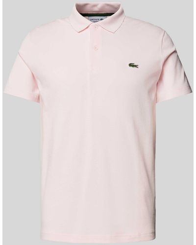 Lacoste Poloshirt mit Label-Detail - Pink