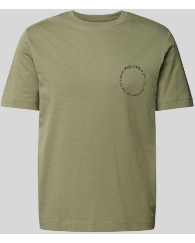 Marc O' Polo T-Shirt mit Label-Print - Grün
