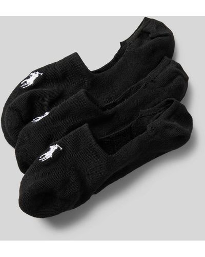 Polo Ralph Lauren Socken mit Label-Stitching im 3er-Pack - Schwarz