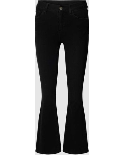 Liu Jo Regular Fit Jeans Met Labelapplicatie - Zwart