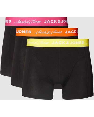 Jack & Jones Boxershort Met Elastische Band Met Logo - Zwart