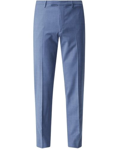 Cinque Slim Fit Anzughose mit Bügelfalten Modell 'Monopoli' - Blau