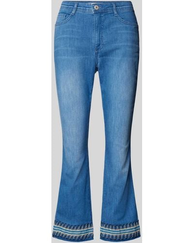 Brax Flared Jeans im 5-Pocket-Design Modell 'Mary' - Blau