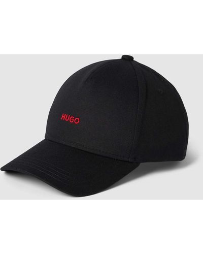 HUGO Basecap mit Logo-Stitching Modell 'Cara' - Schwarz