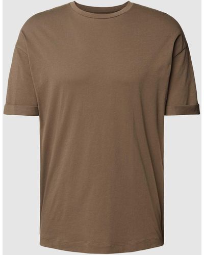 DRYKORN T-Shirt mit überschnittenen Schultern Modell 'THILO' - Braun