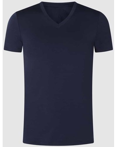 Hom T-Shirt mit V-Ausschnitt - Blau