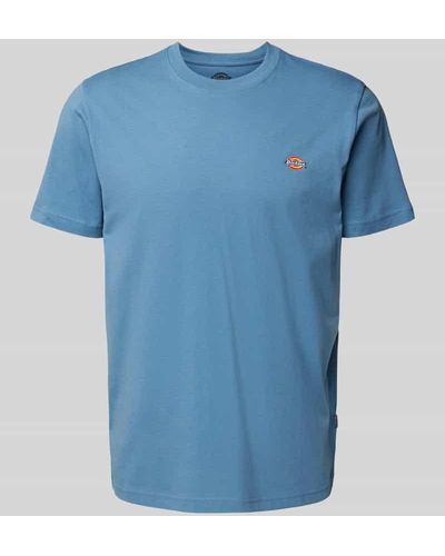 Dickies T-Shirt mit Label-Print Modell 'MAPLETON' - Blau