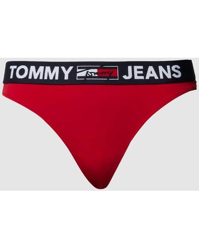 Tommy Hilfiger String mit Logo-Bund - Rot