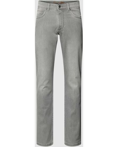 Christian Berg Men Regular Fit Jeans im 5-Pocket-Design - Grau