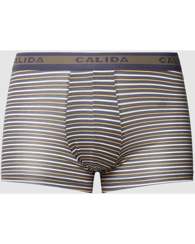 CALIDA Trunks mit elastischem Logo-Bund Modell '100 % NATURE' - Grau
