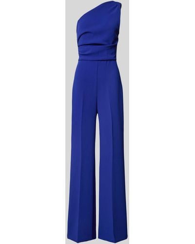 Mango Jumpsuit mit One-Shoulder-Träger Modell 'YES' - Blau