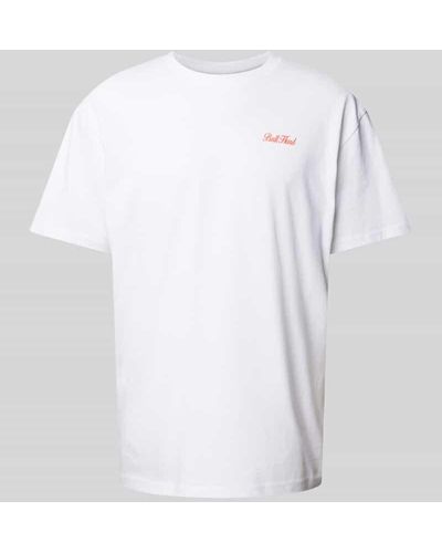 Mister Tee Oversized T-Shirt mit Statement-Print Modell 'Ball Hard' - Weiß