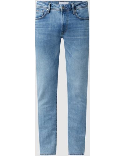 Pepe Jeans Tapered Fit Jeans mit Stretch-Anteil Modell 'Stanley' - Blau