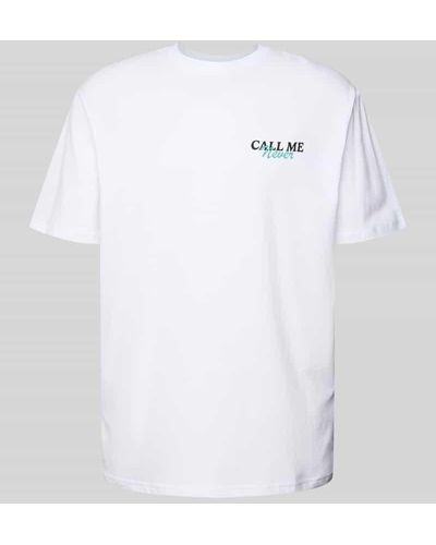 Only & Sons T-Shirt mit Rundhalsausschnitt Modell 'CALLME' - Weiß