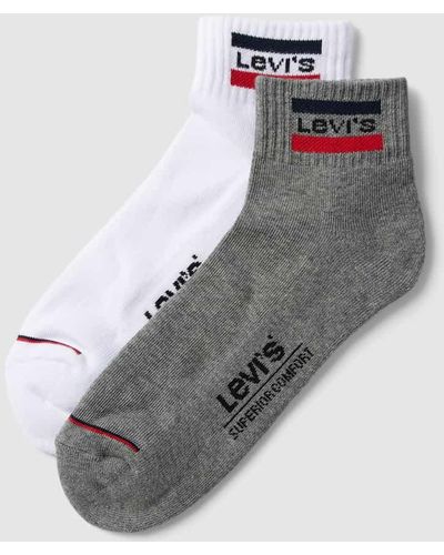 Levi's Socken mit Label-Details im 2er-Pack - Grau