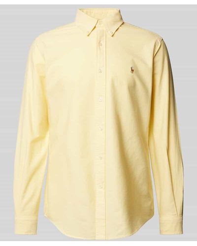 Polo Ralph Lauren Custom Fit Freizeithemd mit Button-Down-Kragen - Gelb