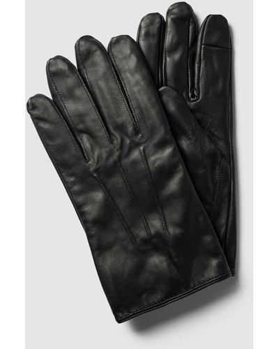 Barts Handschuhe aus Leder Modell 'Birdsville' - Schwarz